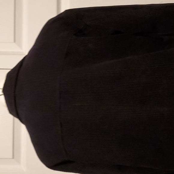 Shein Women's Corduroy Button Down Black Jacket - Size 6 Medium - Picture 7 of 10